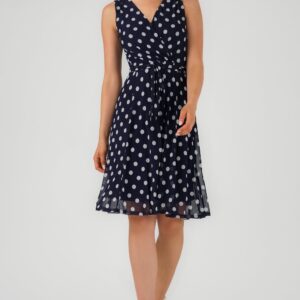 Sleevless Polka Dot Dress